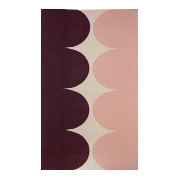 Obrus lniany 140x245 cm HARKA Table Cloth Linen-Pink-Burgundy