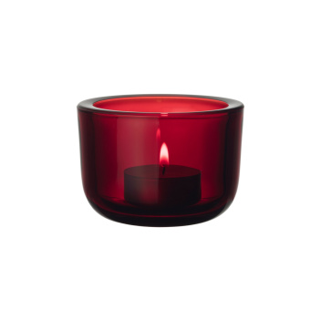 Świecznik VALKEA Votive 60 mm Czerwony Cranberry