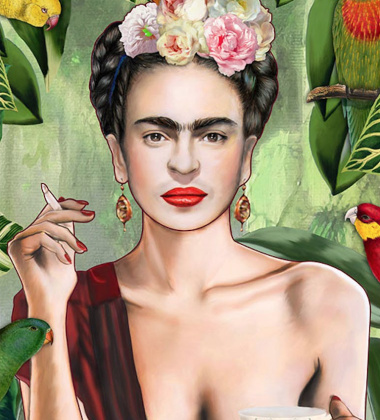 Plakat 50x70 FRIDA KHALO CON AMIGOS