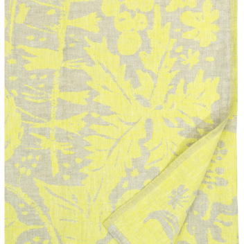 Ręcznik lniany kąpielowy VILLIYRTIT 95x180 cm Linen-Yellow