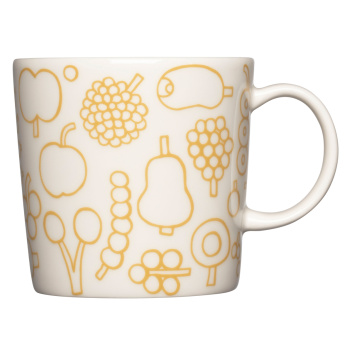 Kubek z porcelany 300 ml FRUTTA Oiva Toikka Mug Bright Yellow