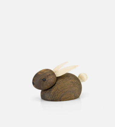 Drewniany króliczek RABBIT 5 cm Dąb Palony