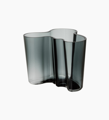 Wazon szklany ALVAR AALTO VASE 16 cm Ciemnoszary