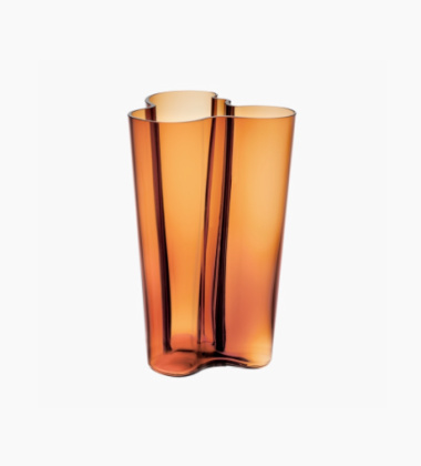 Wazon szklany ALVAR AALTO VASE 16 cm Miedziany