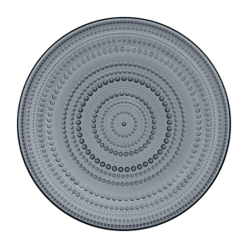 Talerz deserowy szklany KASTEHELMI SERVING PLATE 31,5 cm Dark Grey