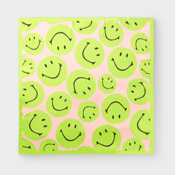 Satynowa apaszka 70x70 cm SMILEY Satin Scarf