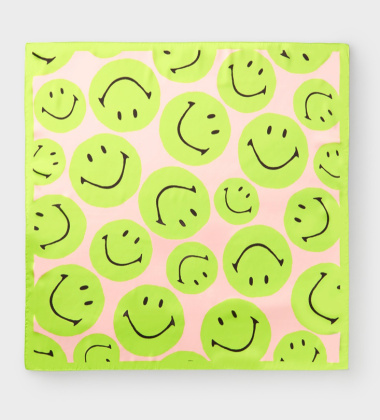 Satynowa apaszka 70x70 cm SMILEY Satin Scarf