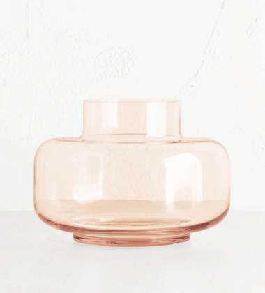 Wazon szklany URNA VASE by Marimekko - Salmon Pink