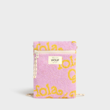 Torebka na telefon frotte Phone Bag HOLA QUE TAL? TERRY