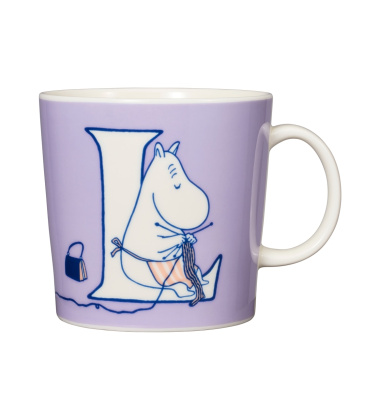 Kubek Muminki 400 ml Moomin ABC - L Violet