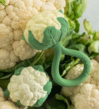 Gryzak - Grzechotka z organicznego kauczuku Hevea RATTLE CAULIFLOWER Kalafior