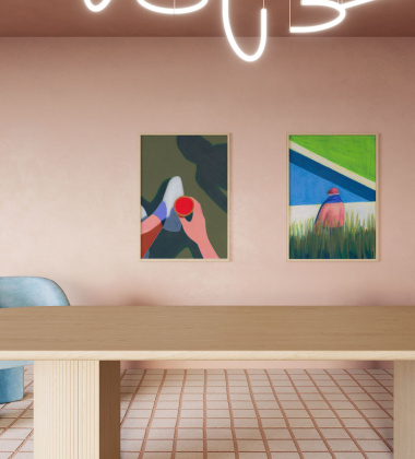 Poster 70x100 LES VACANCES 01 by Ana Popescu