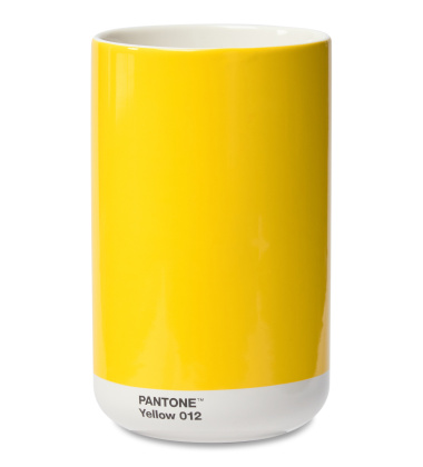 Wazon z porcelany 1L PANTONE JAR CONTAINER  - Yellow 012 C