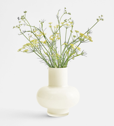 Wazon szklany UMPU Vase 18,6x20 cm - Butter