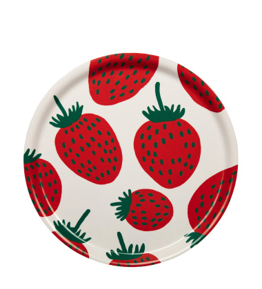 Taca ze sklejki brzozowej 31 cm MANSIKKA Pieni Tray by Marimekko