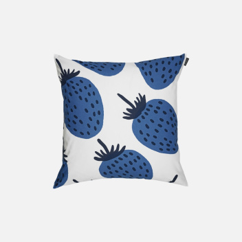 Poszewka na poduszkę bawełniana 50x50 cm MANSIKKA Pieni Cushion Cover Blue-White