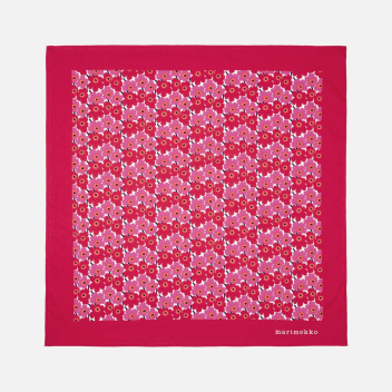 Bawełniana apaszka 55x55 cm ASTRILLI MINI UNIKKO Scarf Pink-Red-White