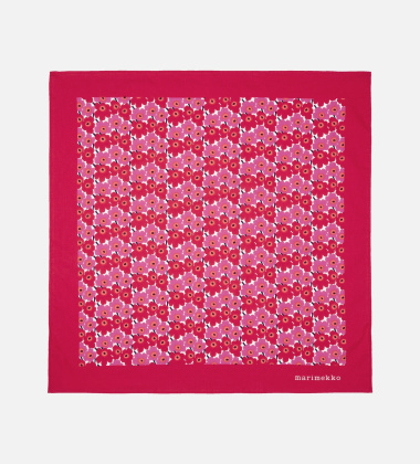 Bawełniana apaszka 55x55 cm ASTRILLI MINI UNIKKO Scarf Pink-Red-White