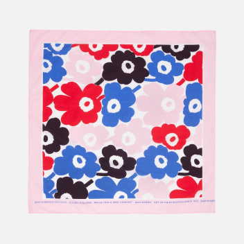 Bawełniana apaszka 55x55 cm ASTRILLI UNIKKO Scarf  Black-Blue-Red
