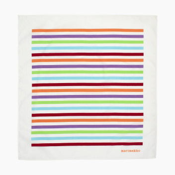 Bawełniana apaszka 55x55 cm ASTRILLI TASARAITA Scarf Lilac-Off-white-Orange