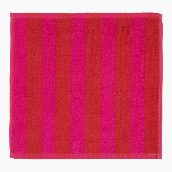 Ręcznik do rąk frotte dwustronny 30x30 KAKSI RAITAA Red-Pink