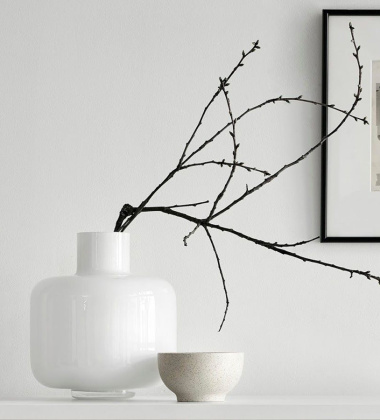 Wazon szklany MING VASE by Marimekko - White