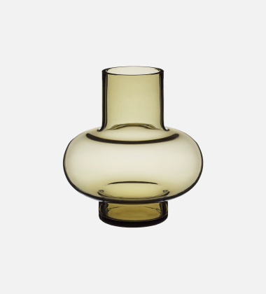 Wazon szklany UMPU Vase 18,6x20 cm - Clay
