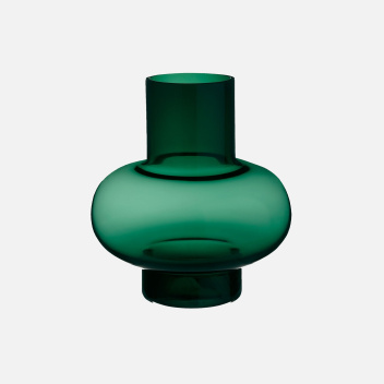 Wazon szklany UMPU Vase 18,6x20 cm - Green