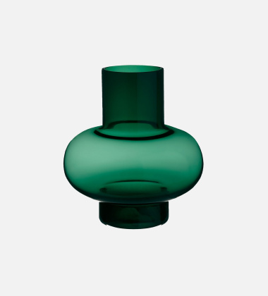 Wazon szklany UMPU Vase 18,6x20 cm - Green