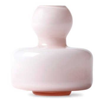 Wazon szklany FLOWER Vase 10x10,4 cm - Powder Rose