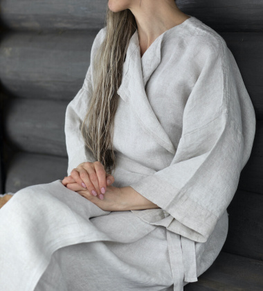 Porannik lniany KASTE Bathrobe One Size Linen