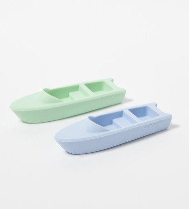 Silikonowe foremki plażowe łódeczki CIRCUS Set 2 Blue-Green