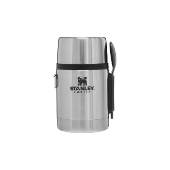 Stalowy termos obiadowy ze sztućcam 530 ml ADVENTURE ALL-IN-ONE-FOOD JAR Steel