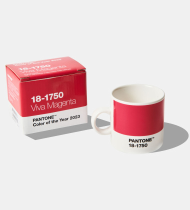 Kubek z uchem 120 ml PANTONE ESPRESSO CUP COLOR OF THE YEAR 2023 - Viva Magenta 18-1750