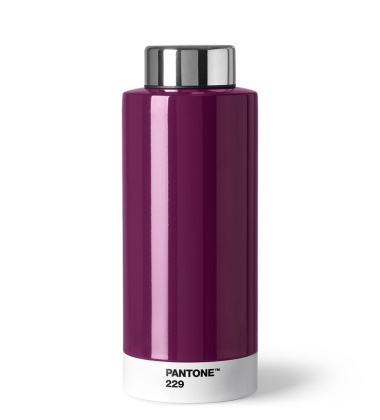 Butelka na wodę 630 ml PANTONE STEEL DRINKING BOTTLE - Aubergine 229