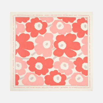 Bawełniana apaszka 55x55 cm ASTRILLI UNIKKO Bandana Off-White-Pink