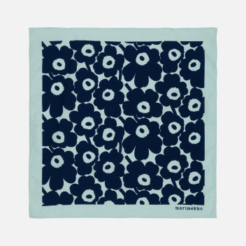 Bawełniana apaszka 55x55 cm ASTRILLI MINI UNIKKO Bandana Turkuoise-Dark Blue