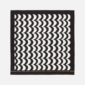 Bawełniana apaszka 55x55 cm ASTRILLI MINI LAINE Bandana White-Black