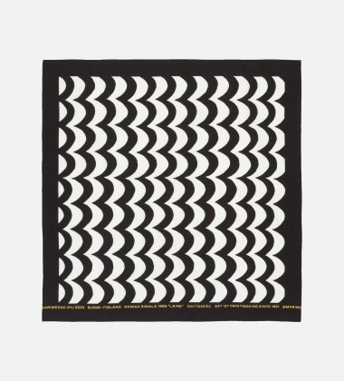 Bawełniana apaszka 55x55 cm ASTRILLI MINI LAINE Bandana White-Black