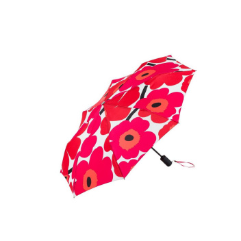 Parasolka składana Mini Manual UNIKKO Umbrella Red-Pink-White