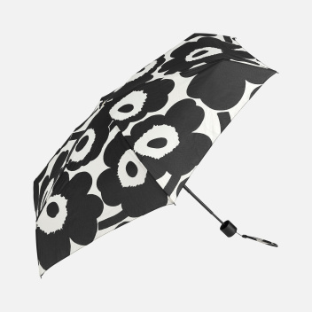 Parasolka składana Mini Manual UNIKKO Umbrella Black-White