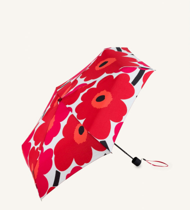 Parasolka składana Mini Manual UNIKKO Umbrella Red-Pink-White