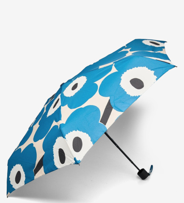 Parasolka składana Mini Manual UNIKKO Umbrella Black-Blue-Off-White