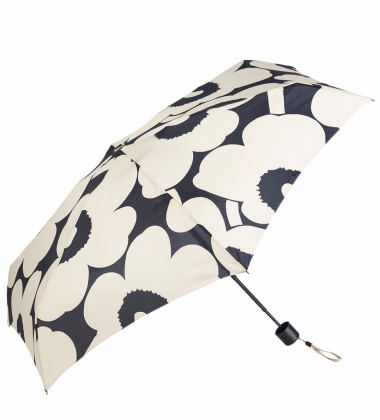 Parasolka składana Mini Manual UNIKKO Umbrella Black-Off-White