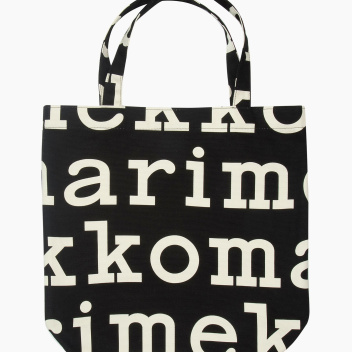 Torba z grubego płótna 33x40 NOTKO LOGO Bag White-Black