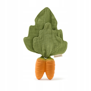 Gryzak z pieluszką - marchewka MINI DOUDOU TEETHER CATHY Carrot