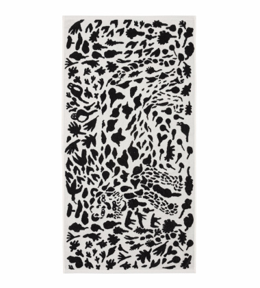 Ręcznik kąpielowy frotte 70x140 CHEETAH Bath Towel Oiva Toikka - White-Black