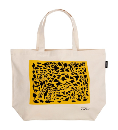 Torba bawełniana CHEETAH Canvas Tote Bag Oiva Toikka 50x38x14 Yellow