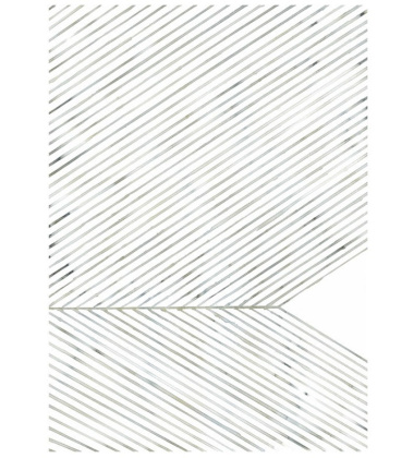 Leaf Lines Art Print Poster 50x70 Green