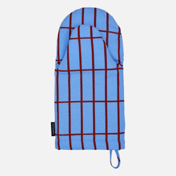 Rękawica kuchenna 15x31,5  PIENI TIILISKIVI Oven Mitten Light Blue-Dark Red